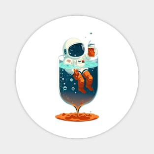 Astronaut in a glass Magnet